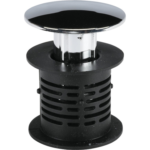 Danco 1-1/2 In. 2-in-1 Hair Catcher and Tub Drain Strainer with Chrome Finish