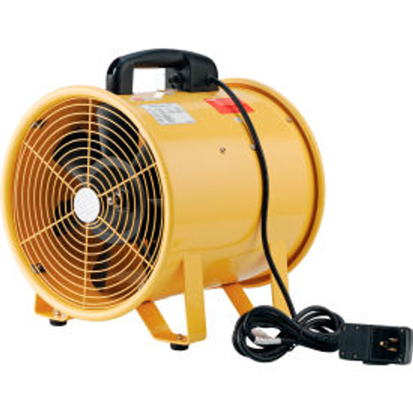 Global Industrial 12"" Confined Space Blower Fan 2 Speed 1640 CFM 3/8 HP