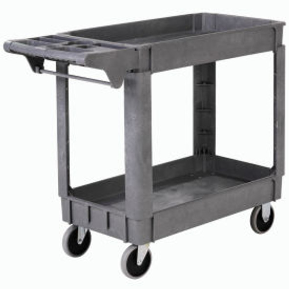 Global Industrial Utility Cart w/2 Shelves & 5"" Casters 500 lb. Capacity 40""L