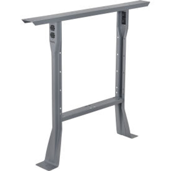 Global Industrial Fixed Steel Leg For Workbenches 30""D Gray