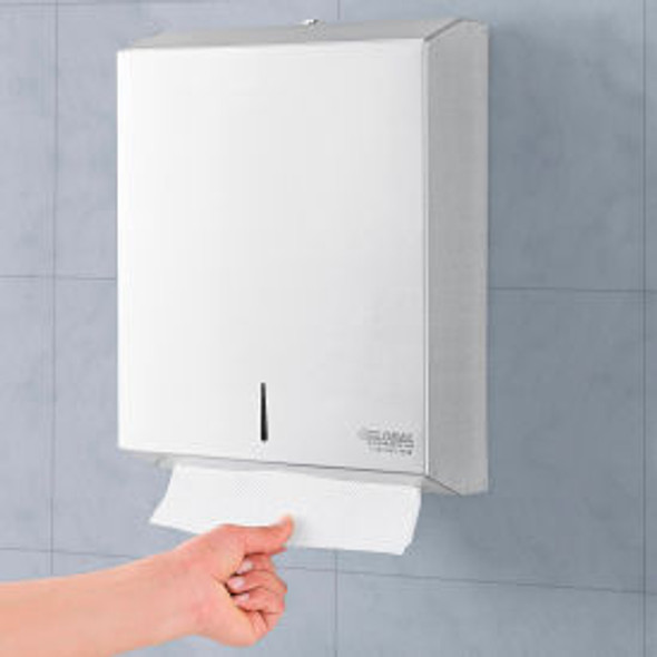 Global Industrial Folded Paper Towel Dispenser Stainless Steel