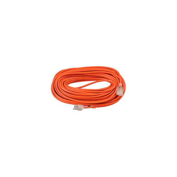 Global Industrial 100 Ft. Outdoor Extension Cord w/ Lighted Plug 16/3 Ga 10A Ora