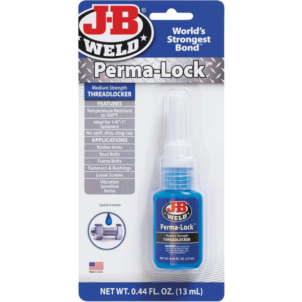 J-B Weld Perma-Lock 0.44 Oz. Blue Threadlocker 24213