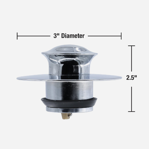 Danco EZ Drain Touch Activated Universal Bathtub Drain Stopper 10528 405179
