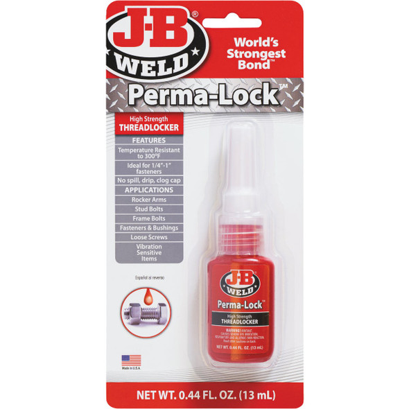 J-B Weld Perma-Lock 0.44 Oz. Red Threadlocker 27113