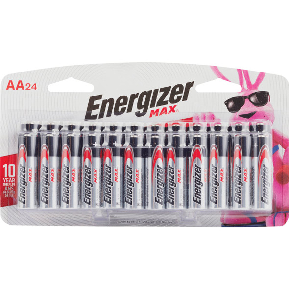 Energizer Max AA Alkaline Battery (24-Pack) E91BP-24