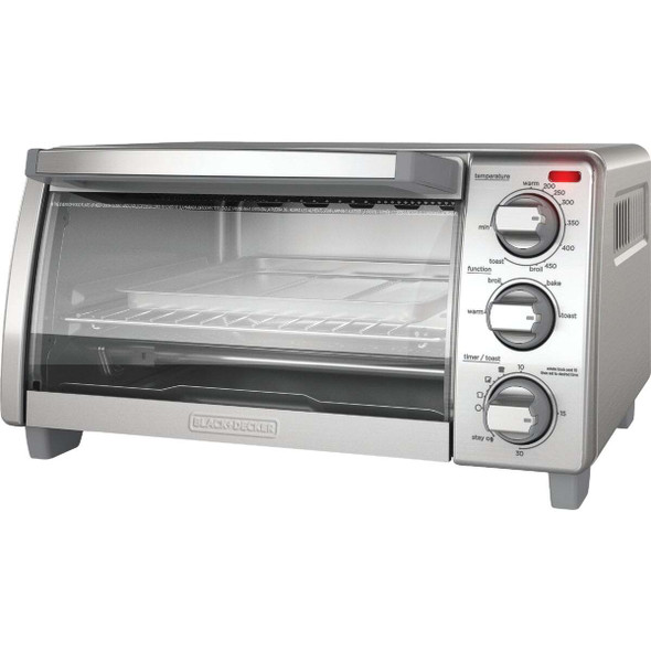 Black & Decker 4-Slice Natural Convection Toaster Oven TO1745SSG