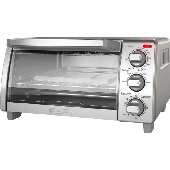 Black & Decker 4-Slice Natural Convection Toaster Oven TO1745SSG