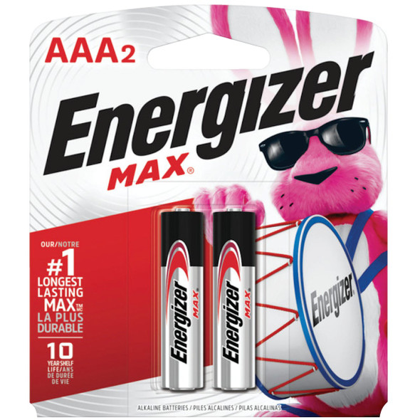 Energizer Max AAA Alkaline Battery (2-Pack) E92BP-2