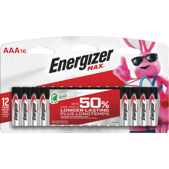 Energizer Max AAA Alkaline Battery (16-Pack) E92LP-16
