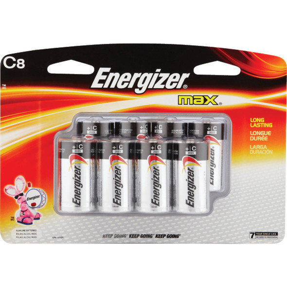 Energizer Max C Alkaline Battery (8-Pack) E93BP-8H