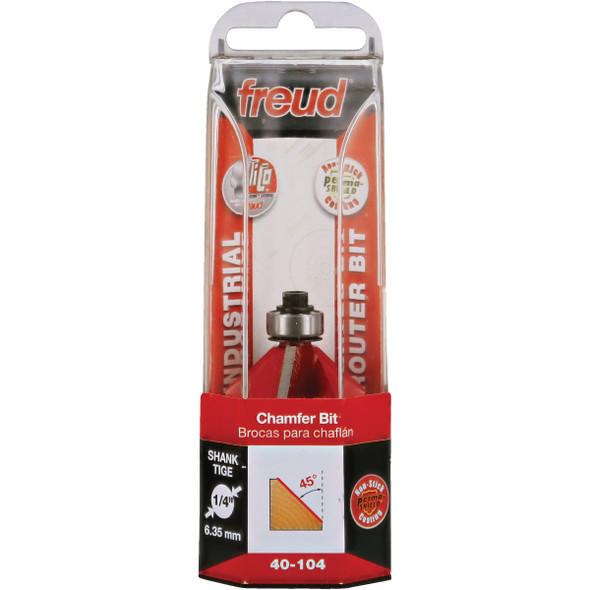 Freud 1-11/32 In. Chamfer Router Bit 40-104