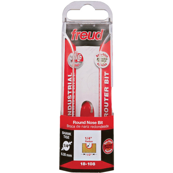Freud 1/4 In. Radius Round Nose Router Bit 18-108