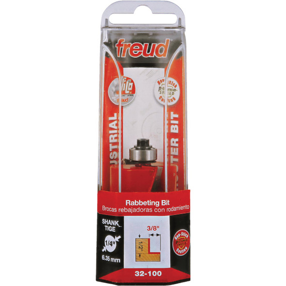 Freud 1-1/4 In.  Rabbeting Router Bit with 1/4 In. Shank 32-100