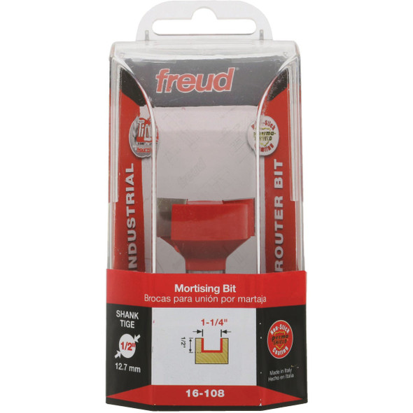 Freud 1-1/4 In. x 1/2 In.Spoilboard Surfacing & Mortising Router Bit 16-108