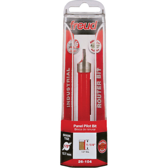 Freud 1/2 In. 1-Cutter Panel Pilot Router Bit 26-104