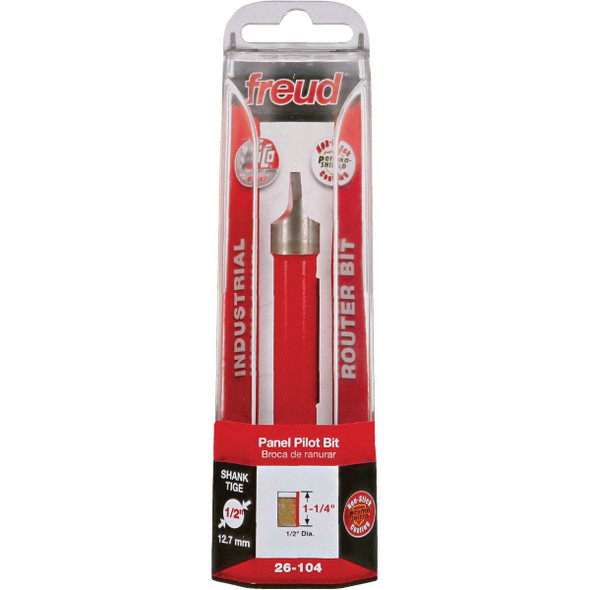 Freud 1/2 In. 1-Cutter Panel Pilot Router Bit 26-104