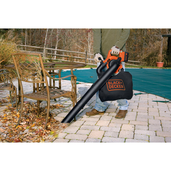 Black & Decker 120 MPH 90 CFM 40V Lithium Ion Cordless Blower-Vacuum LSWV36 701531