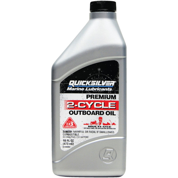 Mercury Quicksilver 16 Oz. Outboard 2-Cycle Motor Oil 8M0229784