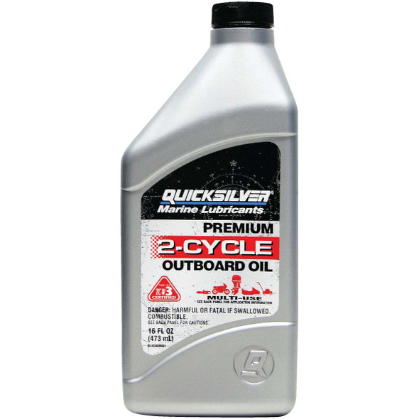Mercury Quicksilver 16 Oz. Outboard 2-Cycle Motor Oil 8M0229784