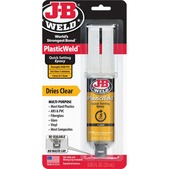 J-B Weld 0.85 Oz. PlasticWeld Epoxy Syringe 50132