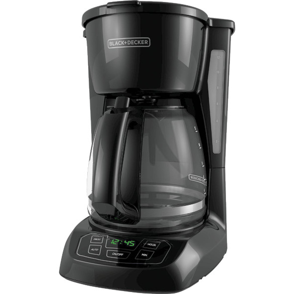 Black & Decker 12 Cup Programmable Black Coffee Maker CM1100B