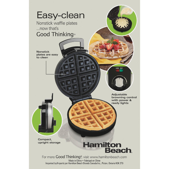 Hamilton Beach Belgian Waffle Maker 26080MN 653938
