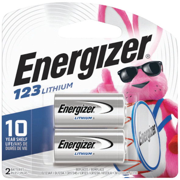 Energizer 123 Lithium 3V Photo Battery (2-Pack) EL123APB2