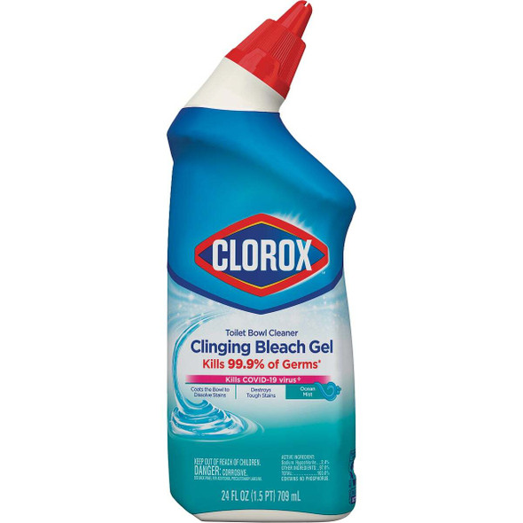 Clorox 24 Oz. Clinging Bleach Gel Toilet Bowl Cleaner 10044600306206