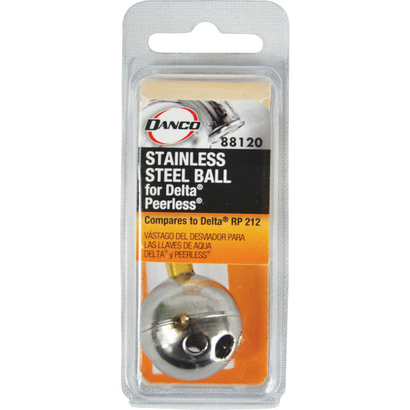 Danco No. 212 Stainless Steel Ball Replacement Delta/Peerless Single-Handle Faucet Danco No. 212 Stainless Steel Ball Replacement Delta/Peerless Single-Handle Faucet