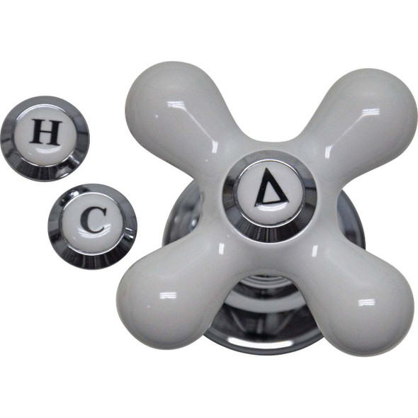 Danco Cross Replacement Chrome Faucet Handle 46004