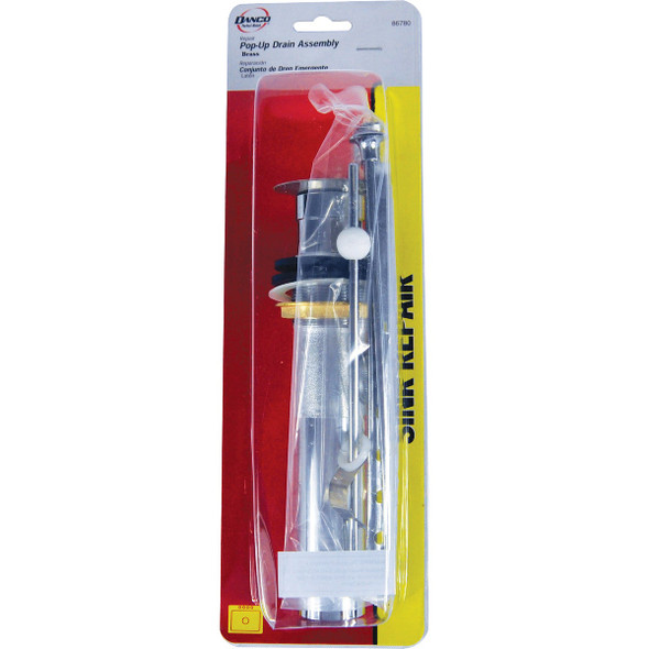 Danco 1-1-4 In. Chrome-Plated Brass Pop-Up Assembly 86780 459704