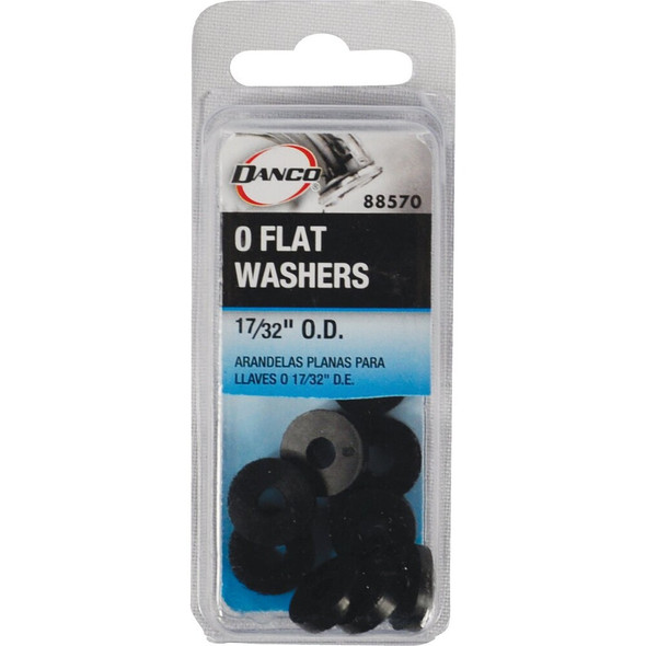 Danco 17-32 In. Black Flat Faucet Washer (10 Ct.) 88570 417347