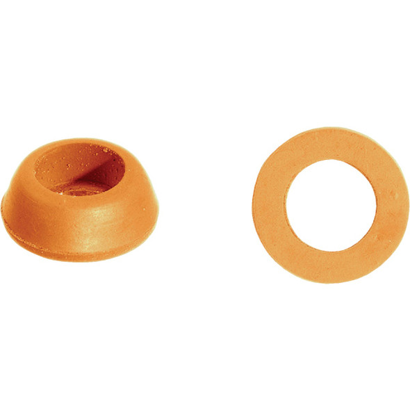 Danco 23/32 In. x 13/32 In. Orange Rubber Slip Joint Washer 38804B Pack of 5