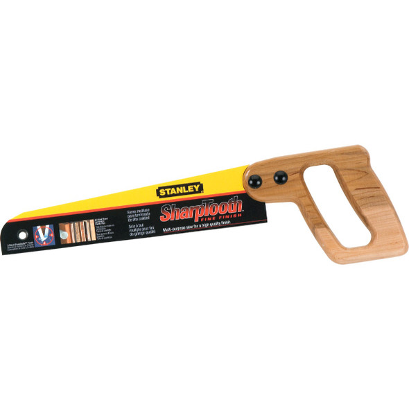 Stanley 10 In. L. Blade 12 PPI Maple Handle Hand Saw 20-221 345199
