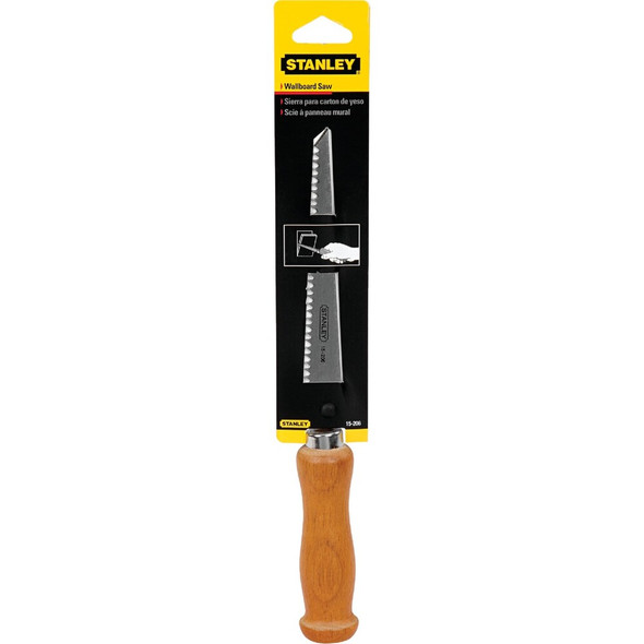 Stanley 6 In. 9 TPI Wood Handle Drywall Jab Saw 15-206 395447