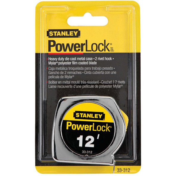 Stanley PowerLock 12 Ft. x 3/4 In. Tape Measure 33-312