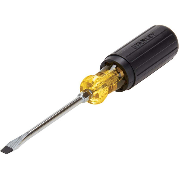 Stanley 1/4 In. x 4 In. Standard Vinyl Grip Slotted Screwdriver 66-090