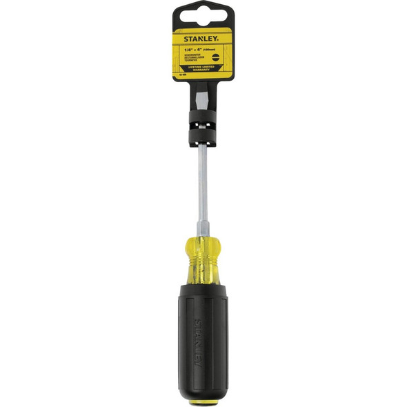 Stanley 1-4 In. x 4 In. Standard Vinyl Grip Slotted Screwdriver 66-090 356948