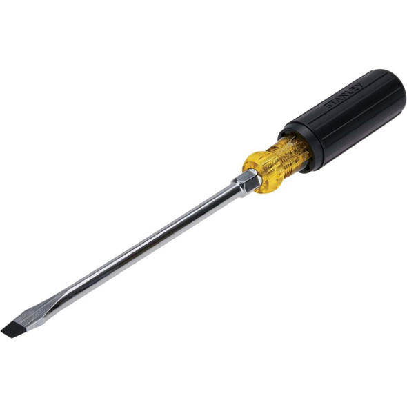 Stanley 3/8 In. x 8 In. Standard Vinyl Grip Slotted Screwdriver 66-092