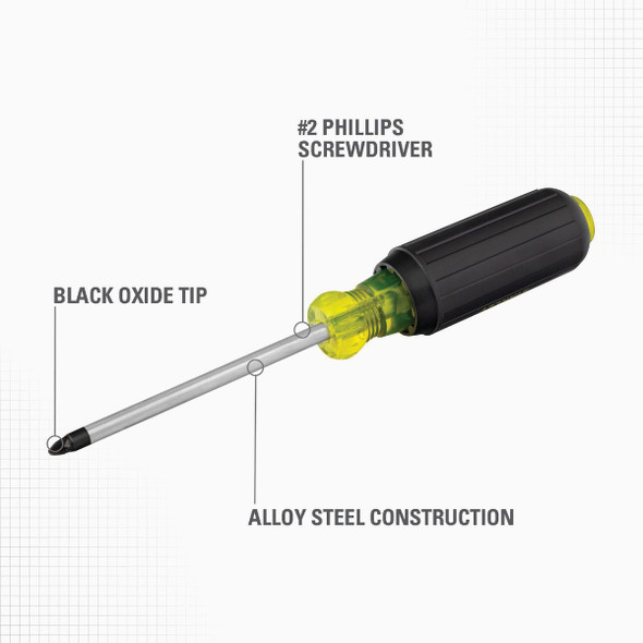 Stanley #2 x 4 In. Vinyl Grip Phillips Screwdriver 65-902 356891