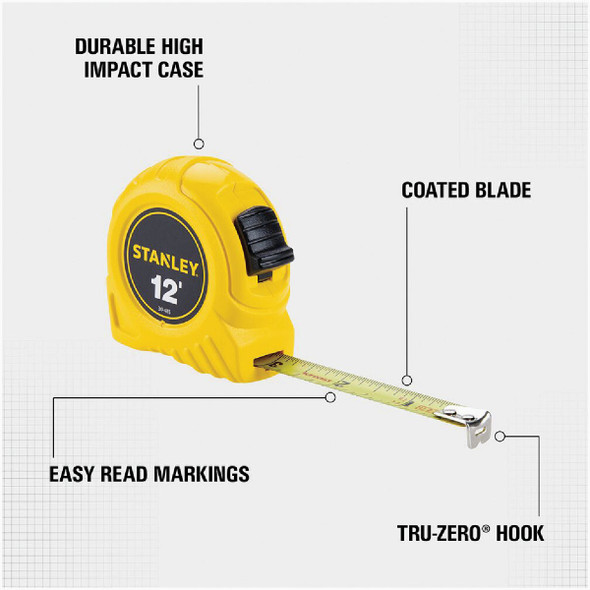 Stanley 12 Ft. Tape Measure 30-485 320285