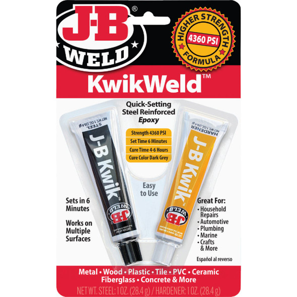 J-B Weld (2) 1 Oz. KwikWeld Epoxy 8276