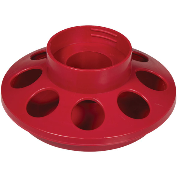Farm-Tuff 1 Qt. Capacity Polypropylene Poultry Feeder Base 50095