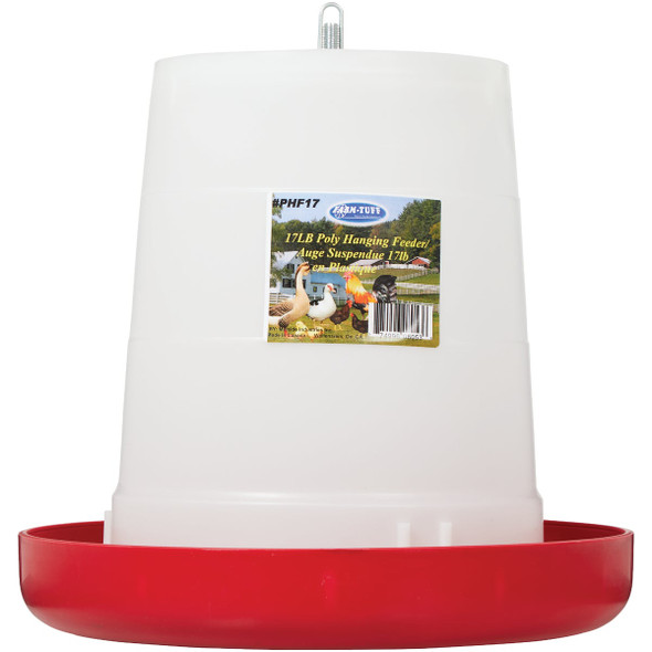 Farm-Tuff 17 Lb. Capacity Hanging Plastic Poultry Feeder PHF17 708419