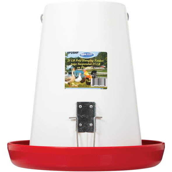 Farm-Tuff 25 Lb. Capacity Hanging Plastic Poultry Feeder