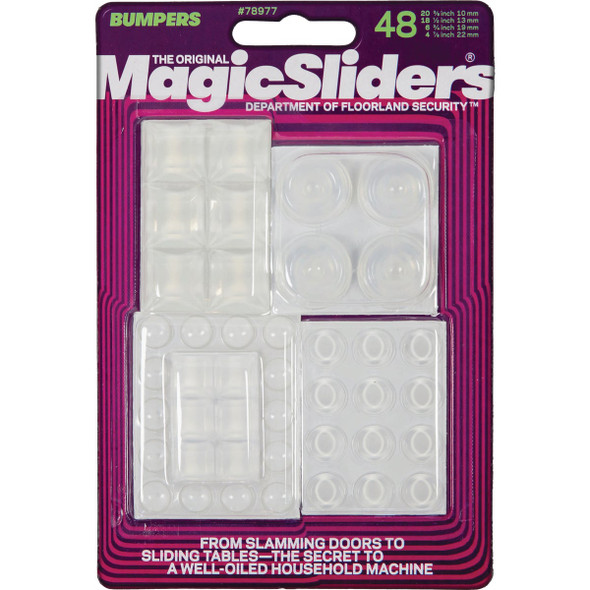 Magic Sliders Clear Self-Stick Value Pack Bumper (48-Pack) 78977
