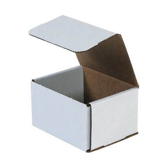 5 in x 4 in x 3 in Inside H, Literature Mailer, White, Corrugate, Single Wall