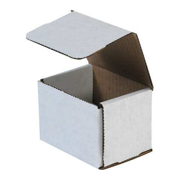 4 in x 3 in x 3 in Inside H, Literature Mailer, White, Corrugate, Single Wall