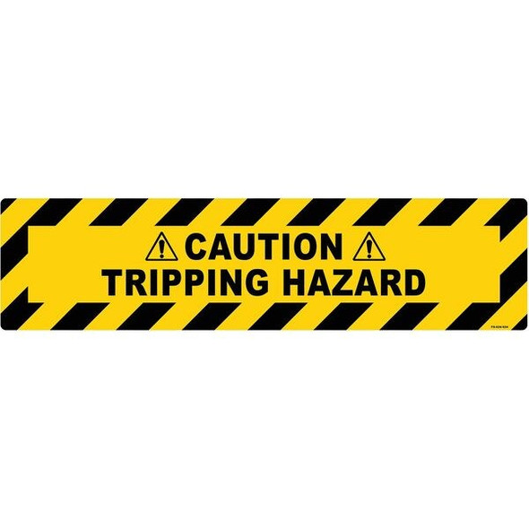 Floor Sign, 6 in H, 24 in W, Vinyl, Horizontal Rectangle, English, FS-624-624